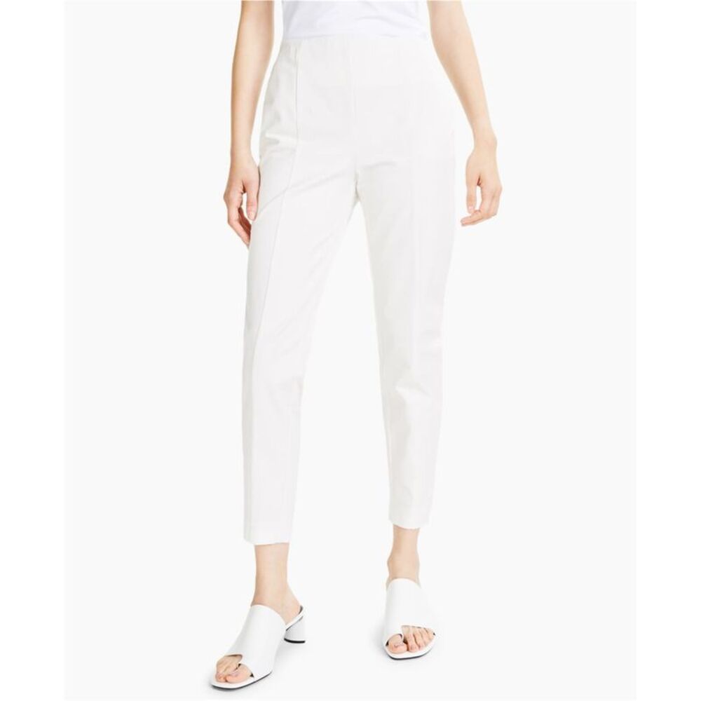 Alfani Womens Stretch Zippered Pocketed Seamed Straight Leg Casual Pants, NWT